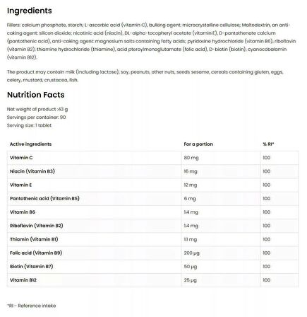 OstroVit B Vitamin Complex 90 tablet