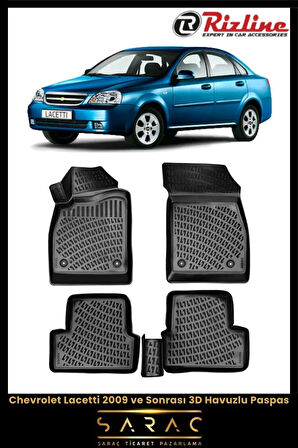 Rizline Chevrolet Lacetti 2012 Model 3D Havuzlu Paspas