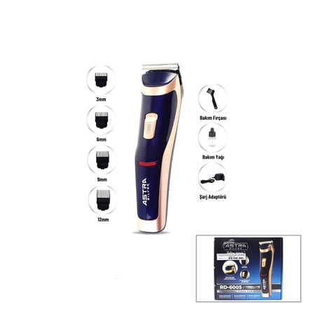 Saç Sakal Traş Makinesi - Fiş Şarjlı LED Göstergeli