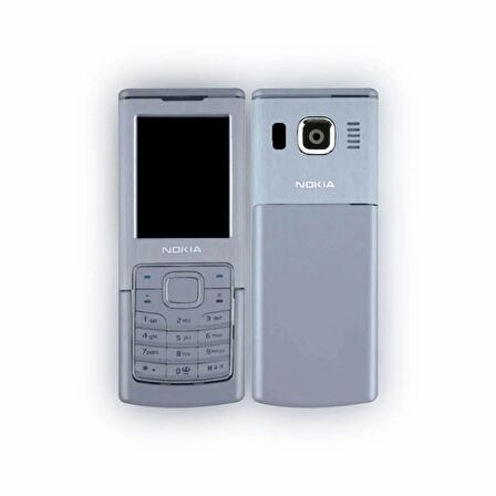 Nokia 6500c Kapak Nokia 6500c uyumlu Gri ön Kapak Arka Kapak ve Tuş Takımı