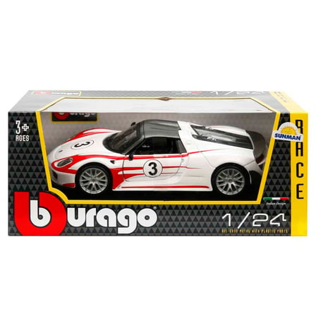 1:24 Porsche 918 Spyder Diecast Lisanslı Model Araba