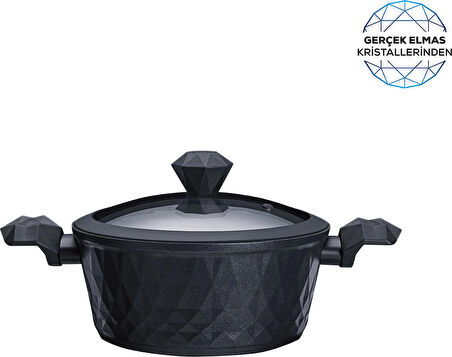 Karaca Biodiamond Antibakteriyel Kulp Indüksiyon Tabanlı 20 Cm 2,3 Lt Tencere