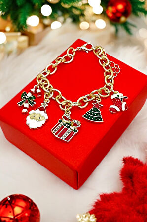 Yeniyıl Heyecanı Charm Gold Bileklik