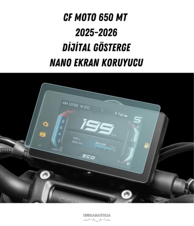 CF MOTO 650 MT 2025-2026 Dijital Gösterge Uyumlu Nano Ekran Koruyucu