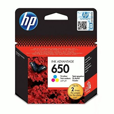 Hp 650 Cz102ae Renkli Kartuş