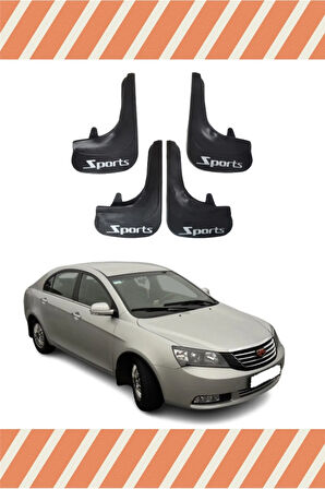 Geely Emgrand Sports yazılı 4’lü tozluk çamurluk paçalık dayanıklı ve estetik