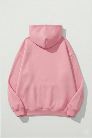 Unisex Yumuşak Dokulu Los Angeles 91 Baskılı Tasarım Oversize 3 İplik Hoodie Sweatshirt