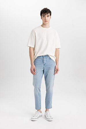 DeFacto Comfort Regular Fit Rahat Kesim Bisiklet Yaka Kısa Kollu Ağır Kumaş Basic Düz Tişört B4444AX24SPBG714