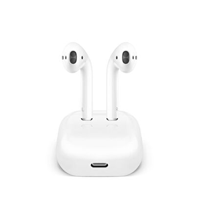 Powerway Earpods 2 Dokunmatik Bluetoot Kulaklık Silikon Kılıf Hediyeli