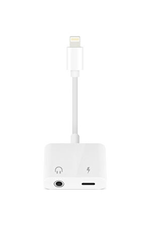 Lightning To 3.5 mm Kulaklık Çevirici Ve Lightning Iphone Şarj Dönüştürücü