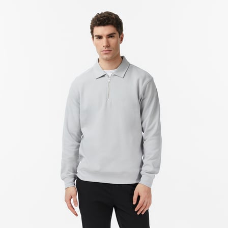 Nautica Erkek Gri Regular Fit Sweatshirt