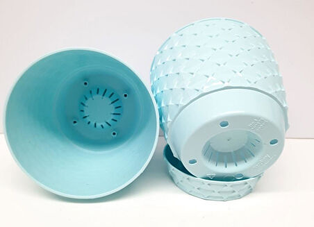 Omnipazar SO-KAP1 Kapadokya Dekoratif Plastik Saksı 0.5 Litre No 1 
