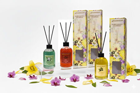 100 Ml 3’lü Çubuklu Oda Kokusu Seti – Gardenya, Gül, Hanımeli