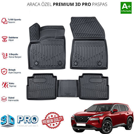 X-TRAİL ARACA ÖZEL 3D PASPAS 2022 2023 2024 2025 