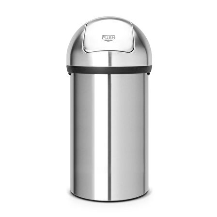 Brabantia Çöp Kutusu Büyük Boy 60 litre Push Bin Matt Steel 484520