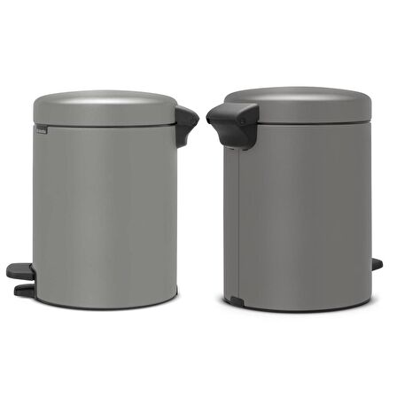 Brabantia Çöp Kutusu 5 litre Newicon Pedallı Beton Gri 126284