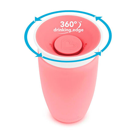 Munchkin Munchkin mucize 360° Alıştırma Bardağı, 12AY+, 266ML Pembe
