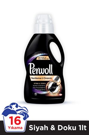 PERWOLL Hassas Bakım Sıvı Çamaşır Deterjanı 4 x 1L (63 Yıkama) Siyahlar +Renkliler +Beyazlar+Çiçek C