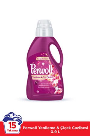 PERWOLL Hassas Bakım Sıvı Çamaşır Deterjanı 4 x 1L (63 Yıkama) Siyahlar +Renkliler +Beyazlar+Çiçek C