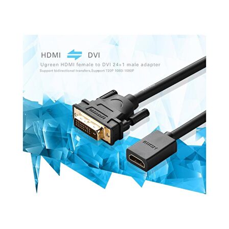 Ugreen DVI 24+1 To HDMI Dönüştürücü Görüntü Aktarma Kablosu