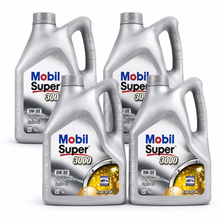 MOBİL SÜPER 3000 0W-20 TAM SENTETİK MOTOR YAĞI 4 X 4 Litre