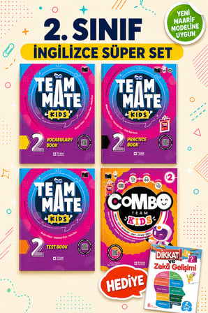 2.Sınıf Team Mate Practice Book + Vocabulary Book + Test Book Set + Combo (Smılıng Practice hediyeli)