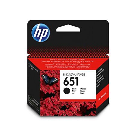 HP 651-C2P10A SİYAH ORJİNAL KARTUŞ