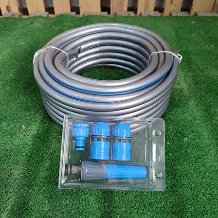 ÇELİK 1/2" ÖZEL SERİ SULMA HORTUMU 30 METRE HORTUM KİTİ BAHÇE SULAMA HORTUM SETİ GARDEN KIT