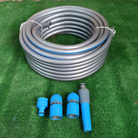 ÇELİK 1/2" ÖZEL SERİ SULMA HORTUMU 30 METRE HORTUM KİTİ BAHÇE SULAMA HORTUM SETİ GARDEN KIT