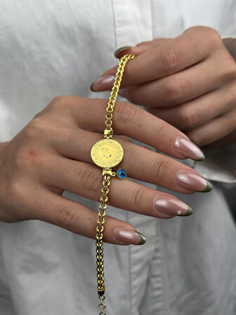 14 Ayar Altın Çeyrekli Bileklik 1067