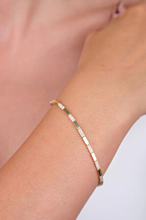 14 Ayar Altın Taşlı Bileklik 994