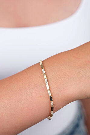 14 Ayar Altın Taşlı Bileklik 994