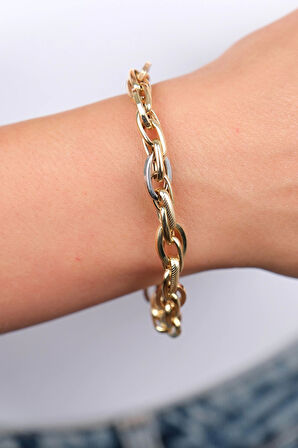 14 Ayar Altın Zincir Bileklik 483