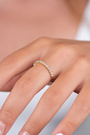 14 Ayar Altın Taşlı Yüzük 719