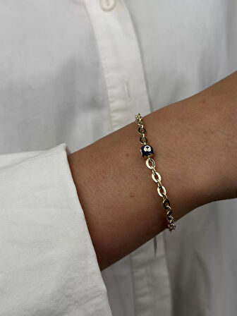 14 Ayar Altın Boncuk Bileklik 1073