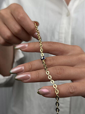 14 Ayar Altın Boncuk Bileklik 1073