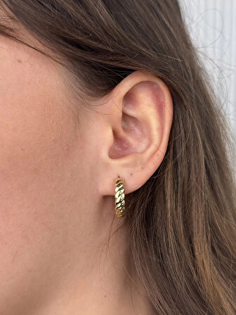 14 Ayar Altın Küpe 886