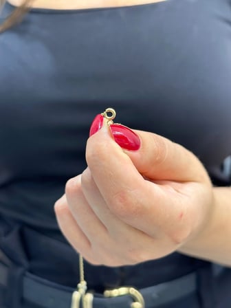 14 Ayar Altın Çiçek Desenli Hediyelik Minimal Bileklik 1325