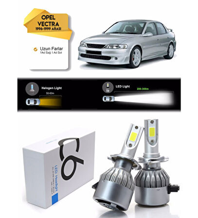 Opel Vectra Uzun Far Led Xenon Şimşek Etkili 1996-1999 Arası