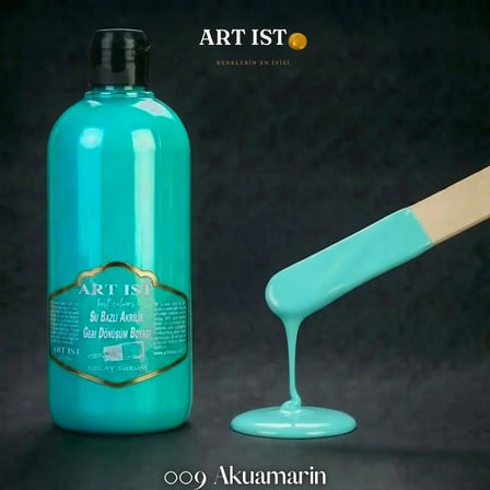 ART IST Geri Dönüşüm Su Bazlı Akrilik Boya 500 ml - 009 Akuamarin
