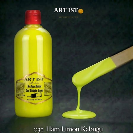 ART IST Geri Dönüşüm Su Bazlı Akrilik Boya 500 ml - 032 Ham Limon Kabuğu