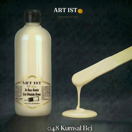 ART IST Geri Dönüşüm Su Bazlı Akrilik Boya 500 ml - 048 Kumsal Bej