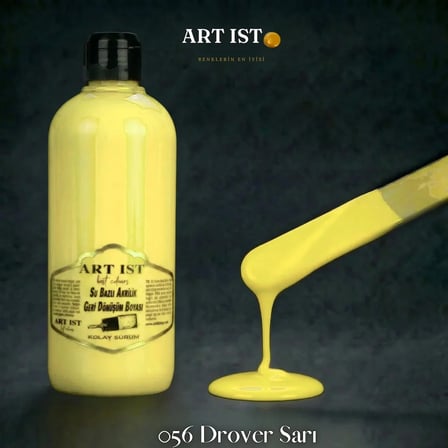 ART IST Geri Dönüşüm Su Bazlı Akrilik Boya 500 ml - 056 Drover Sarı