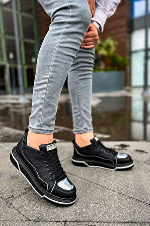 TB183 CST Jet Setter Mirror  Erkek Ayakkabı SIYAH/GUMUS