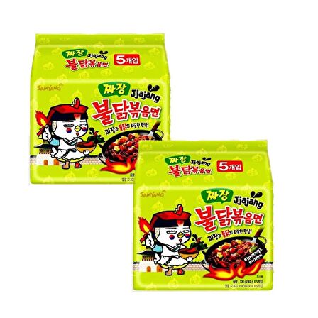 SAMYANG Hot Chicken Jjajang Ramen 140 gr x10 ADET