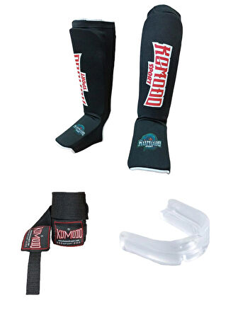  Kick Boks & Muay Thai Bez Kaval Ayaküstü Koruyucu,3,5 M Bandaj ve Dişlik