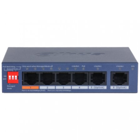 DAHUA CS4006-4ET2GT-60 4XFE-2XGE MEGABİT YÖNETİLEBİLİR 60W POE SWİTCH