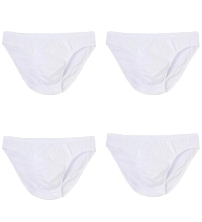 4 Adet Erkek % 100 Pamuk Önyıldız Kom Slip 