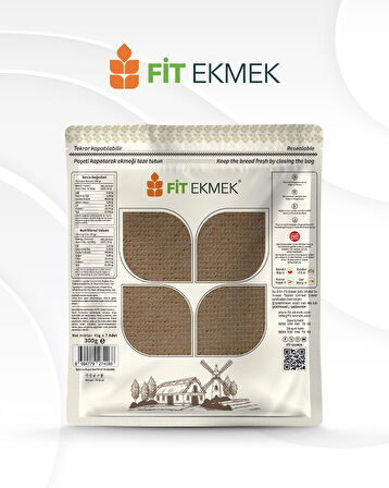 3'lü Çavdar Lavaş Ekmeği 300gr