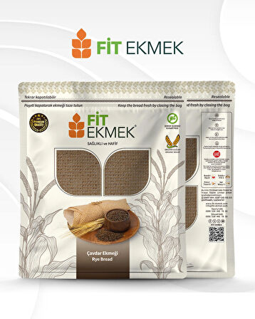 3'lü Çavdar Lavaş Ekmeği 300gr